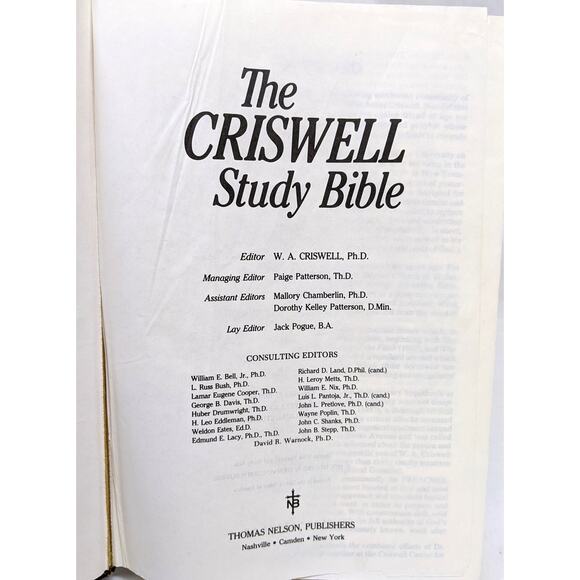 The Criswell Study Bible - King James Version 1979 - KJV - READ BELOW - Picture 3 of 7